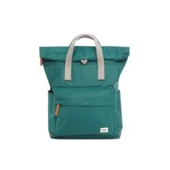 Mochila Roka London Canfield B Pequeña Sostenible Nylon Verde (Teal)