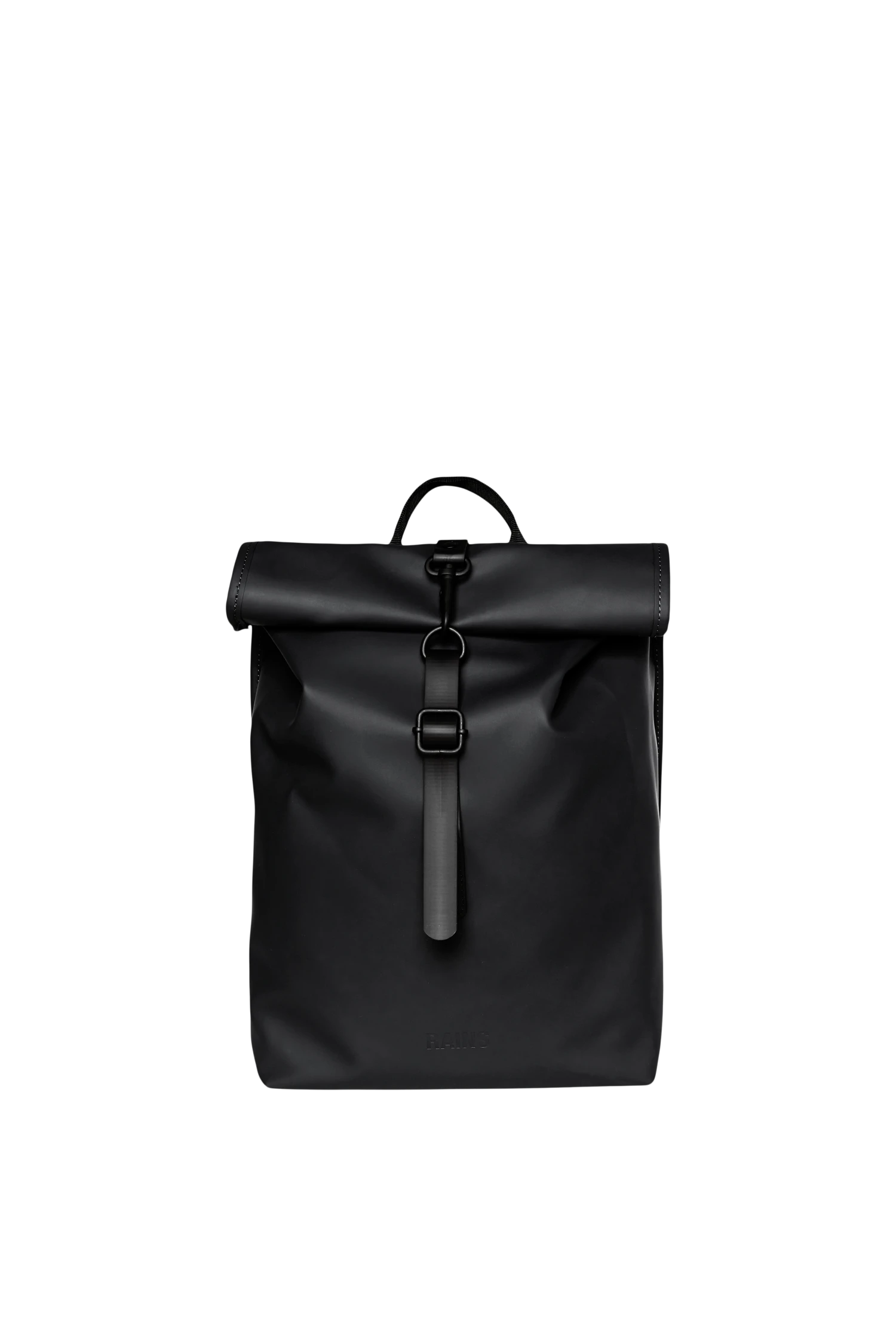 Mochila Rains Rolltop Rucksack Mini Negro