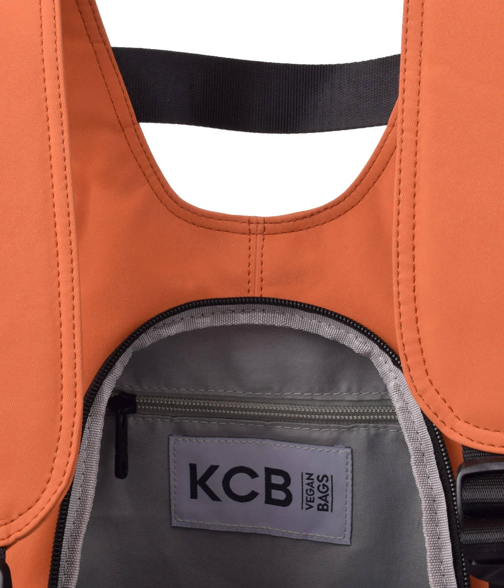 Mochila Pequeña Apertura Trasera KCB 2704 Naranja - Imagen 3