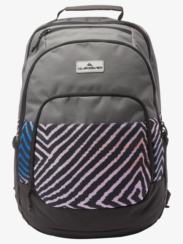 Mochila Escolar Quiksilver AQYBP03132-BRT6 1969 Special M Gris-Rayas Cebra