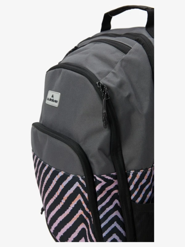 Mochila Escolar Quiksilver AQYBP03132-BRT6 1969 Special M Gris-Rayas Cebra - Imagen 7