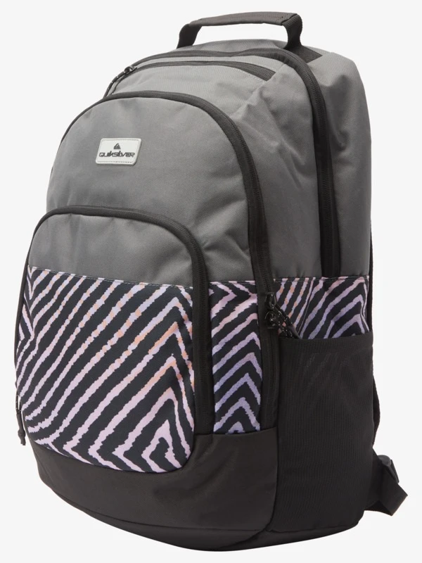 Mochila Escolar Quiksilver AQYBP03132-BRT6 1969 Special M Gris-Rayas Cebra - Imagen 9
