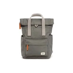 Mochila Roka London Bantry B Pequeña Sostenible Nylon Gris (Stormy)
