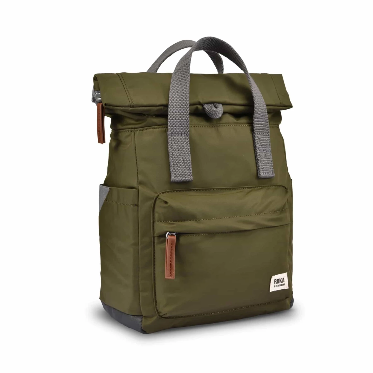 Mochila Roka London Canfield B Mediana Sostenible Kaki ( Military)